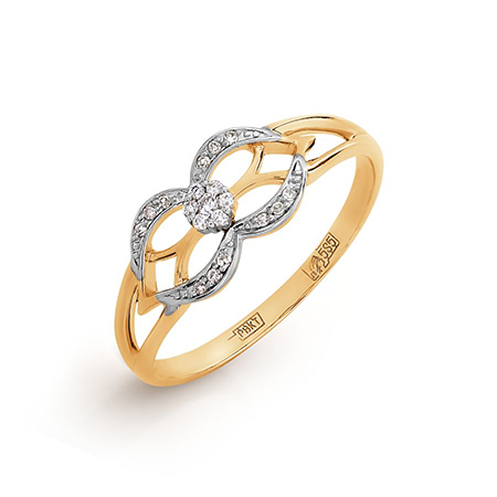 Кольцо, золото, бриллиант, Т131017405